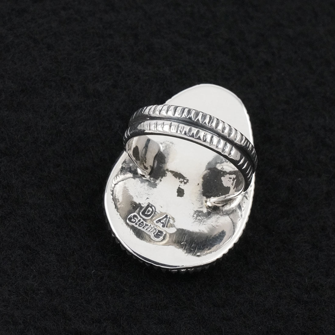 Delbert Arviso Turquoise & Sterling Silver Ring Size 7