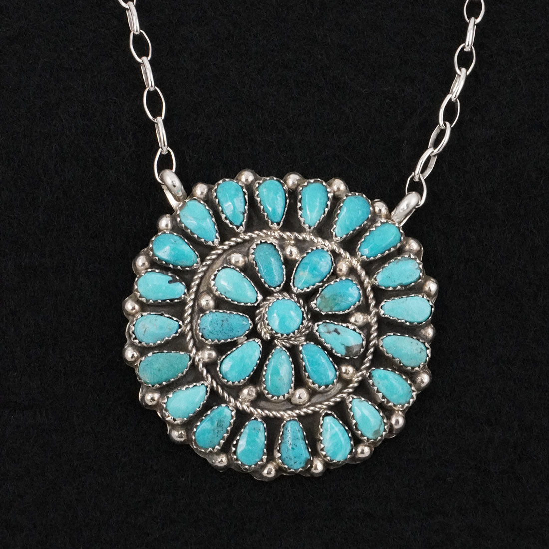Eunise Wilson Turquoise & Sterling Silver Necklace