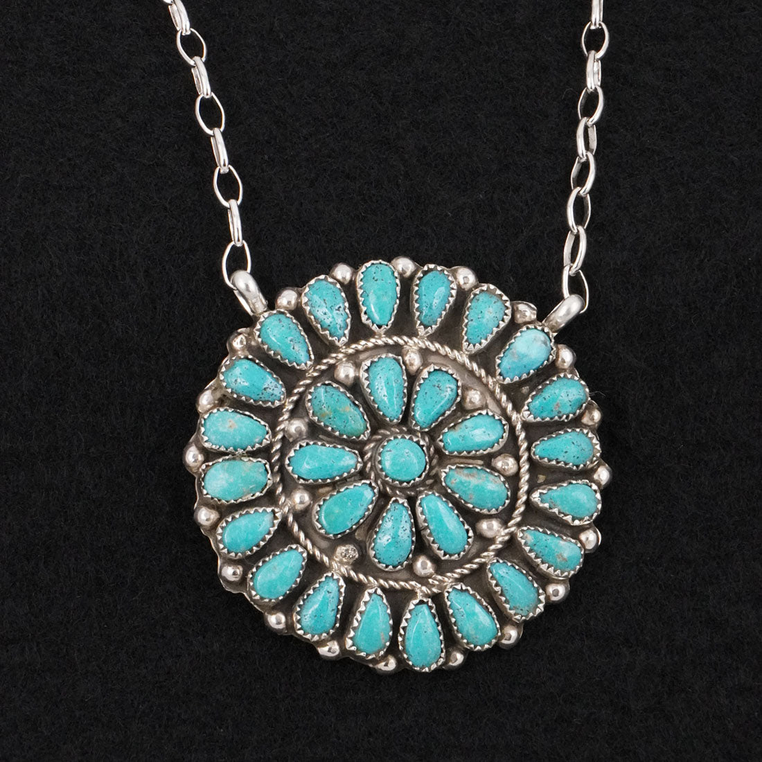 Eunise Wilson Turquoise & Sterling Silver Necklace
