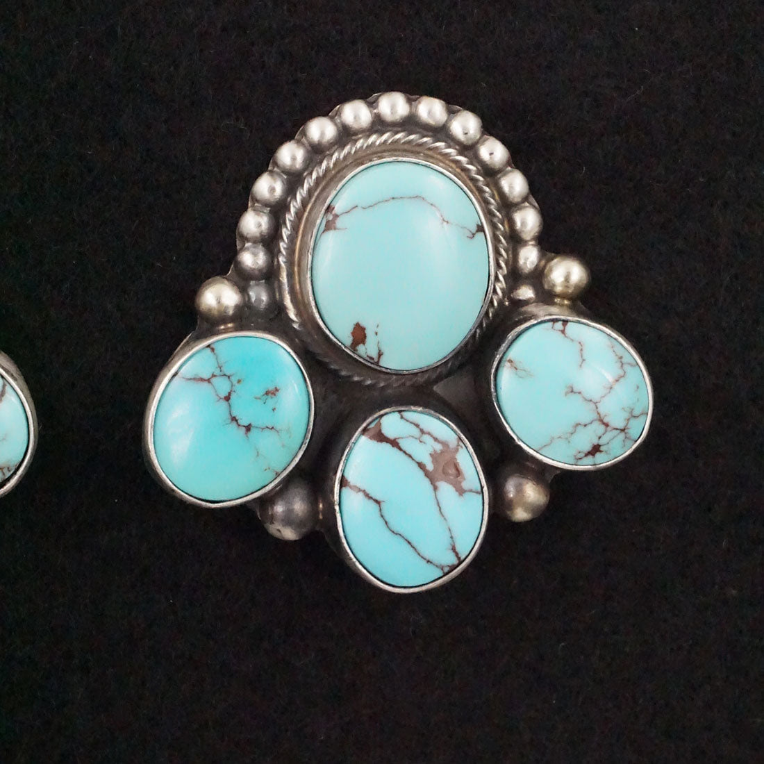 Kathleen Chavez Turquoise & Sterling Silver Earrings