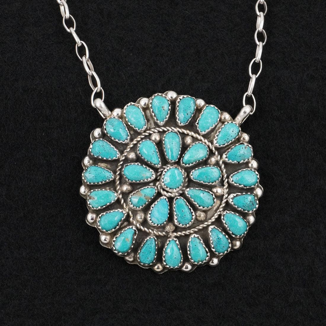 Eunise Wilson Turquoise & Sterling Silver Necklace