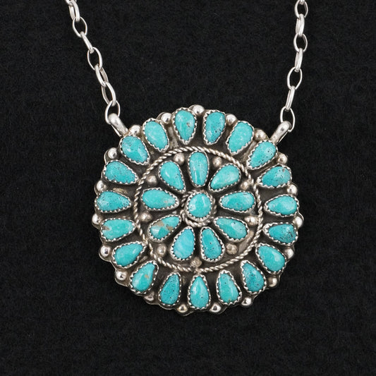 Eunise Wilson Turquoise & Sterling Silver Necklace