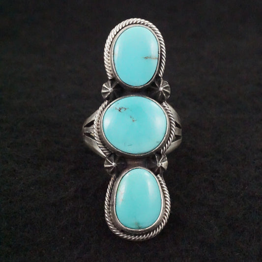 Darrin Livingston Turquoise & Sterling Silver Ring Size 7