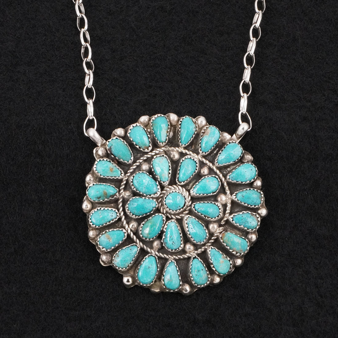 Eunise Wilson Turquoise & Sterling Silver Necklace