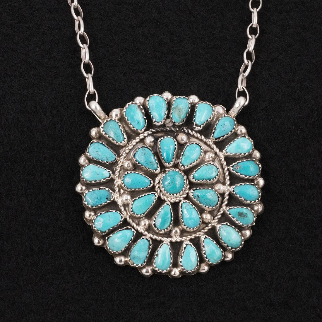 Eunise Wilson Turquoise & Sterling Silver Necklace