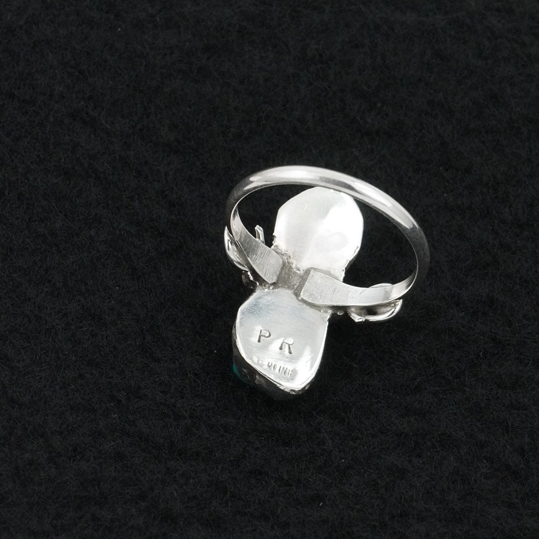 Priscilla Reeder Turquoise & Sterling Silver Ring Size 7