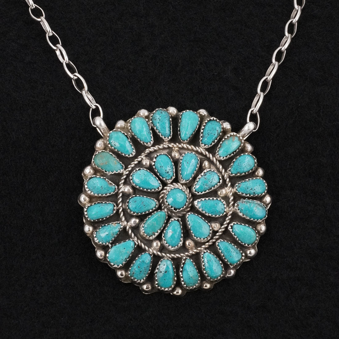 Eunise Wilson Turquoise & Sterling Silver Necklace