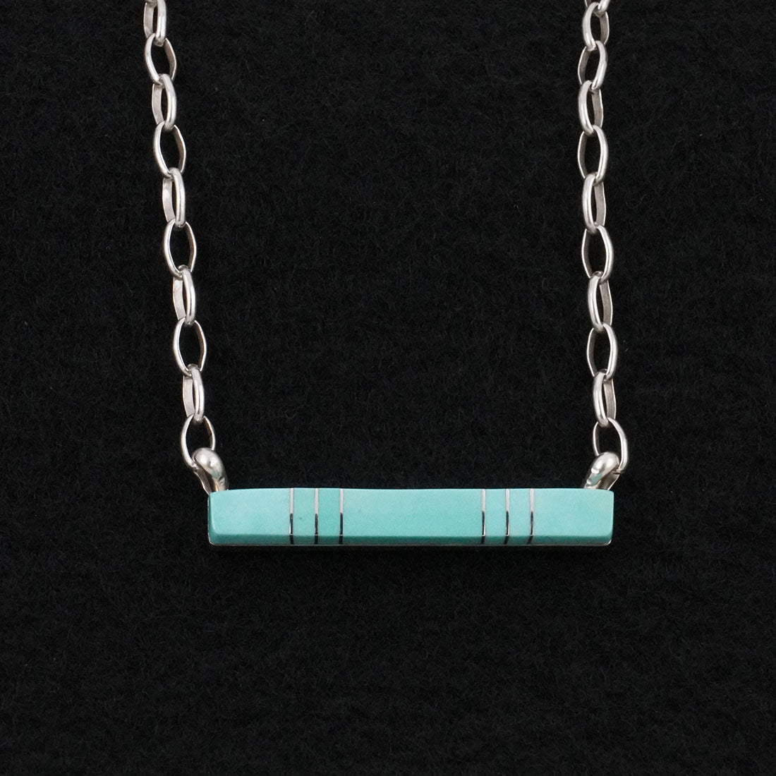 MaDerral Kallewstewa Turquoise & Sterling Silver Necklace