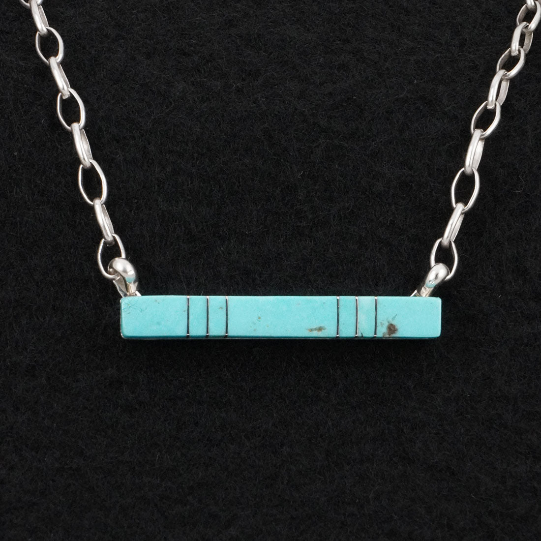 MaDerral Kallewstewa Turquoise & Sterling Silver Necklace