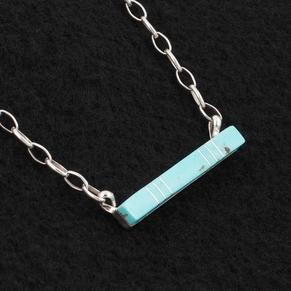 MaDerral Kallewstewa Turquoise & Sterling Silver Necklace