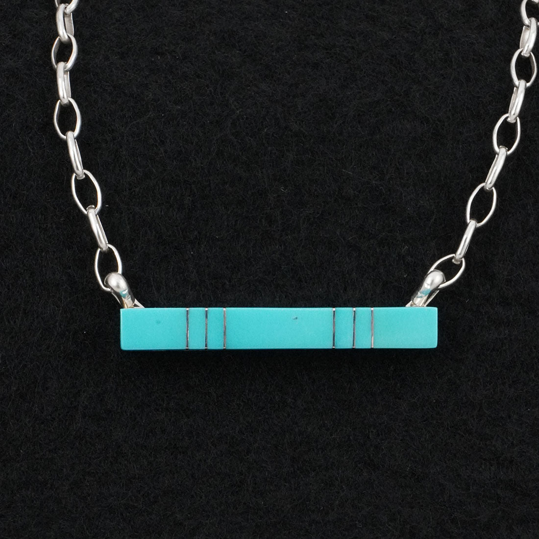 MaDerral Kallewstewa Turquoise & Sterling Silver Necklace