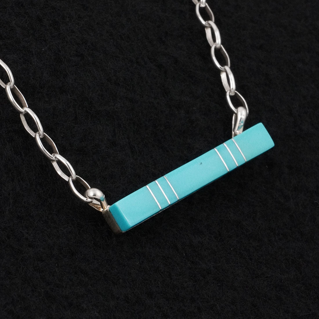 MaDerral Kallewstewa Turquoise & Sterling Silver Necklace