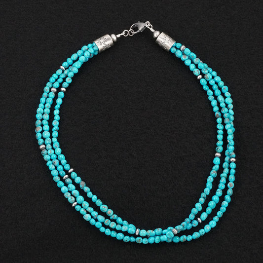 Theresa Skeets Turquoise & Sterling Silver Necklace