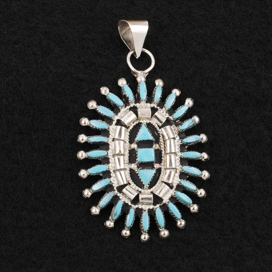 Evonne Hustito Turquoise & Sterling Silver Pendant