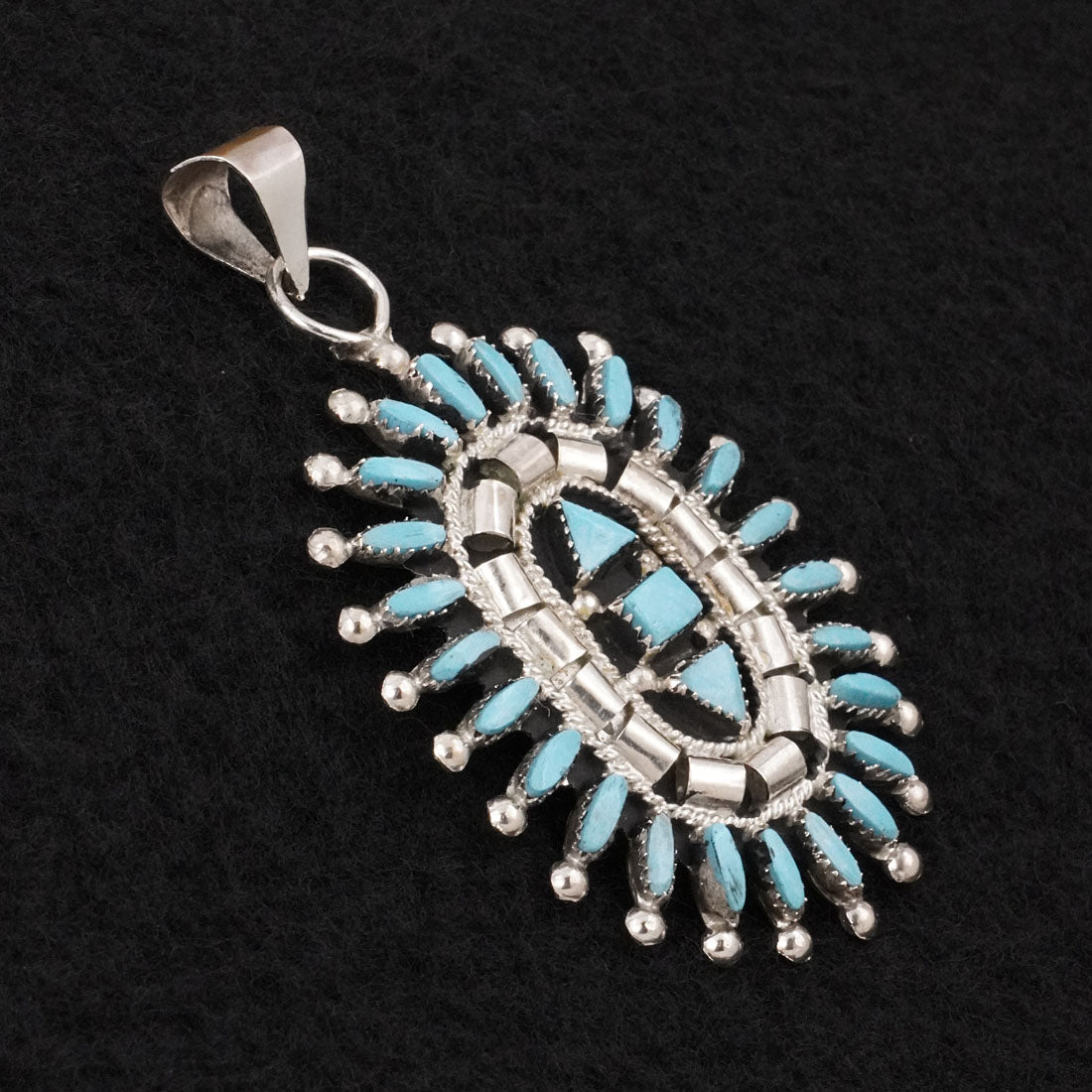 Evonne Hustito Turquoise & Sterling Silver Pendant