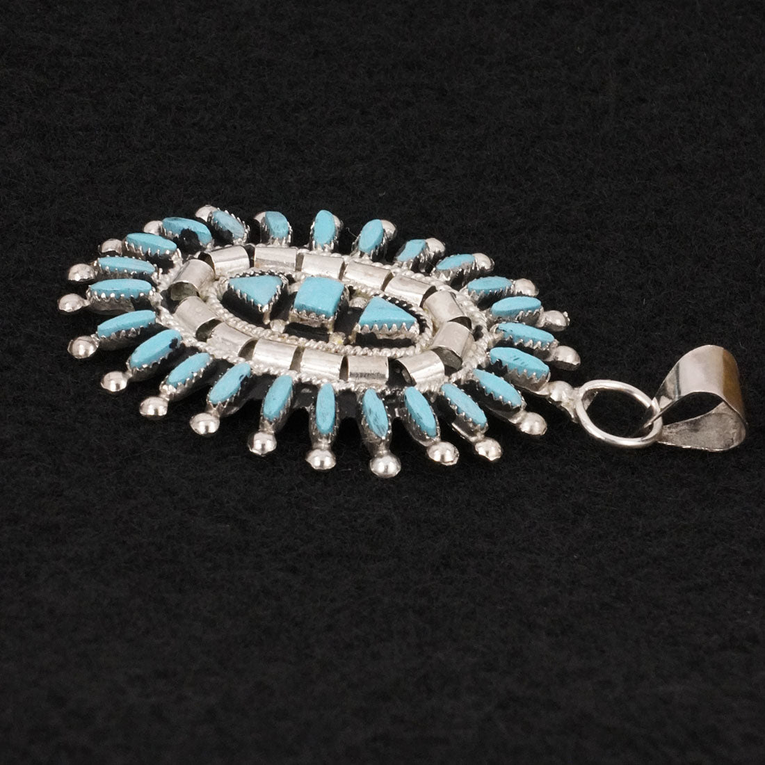 Evonne Hustito Turquoise & Sterling Silver Pendant