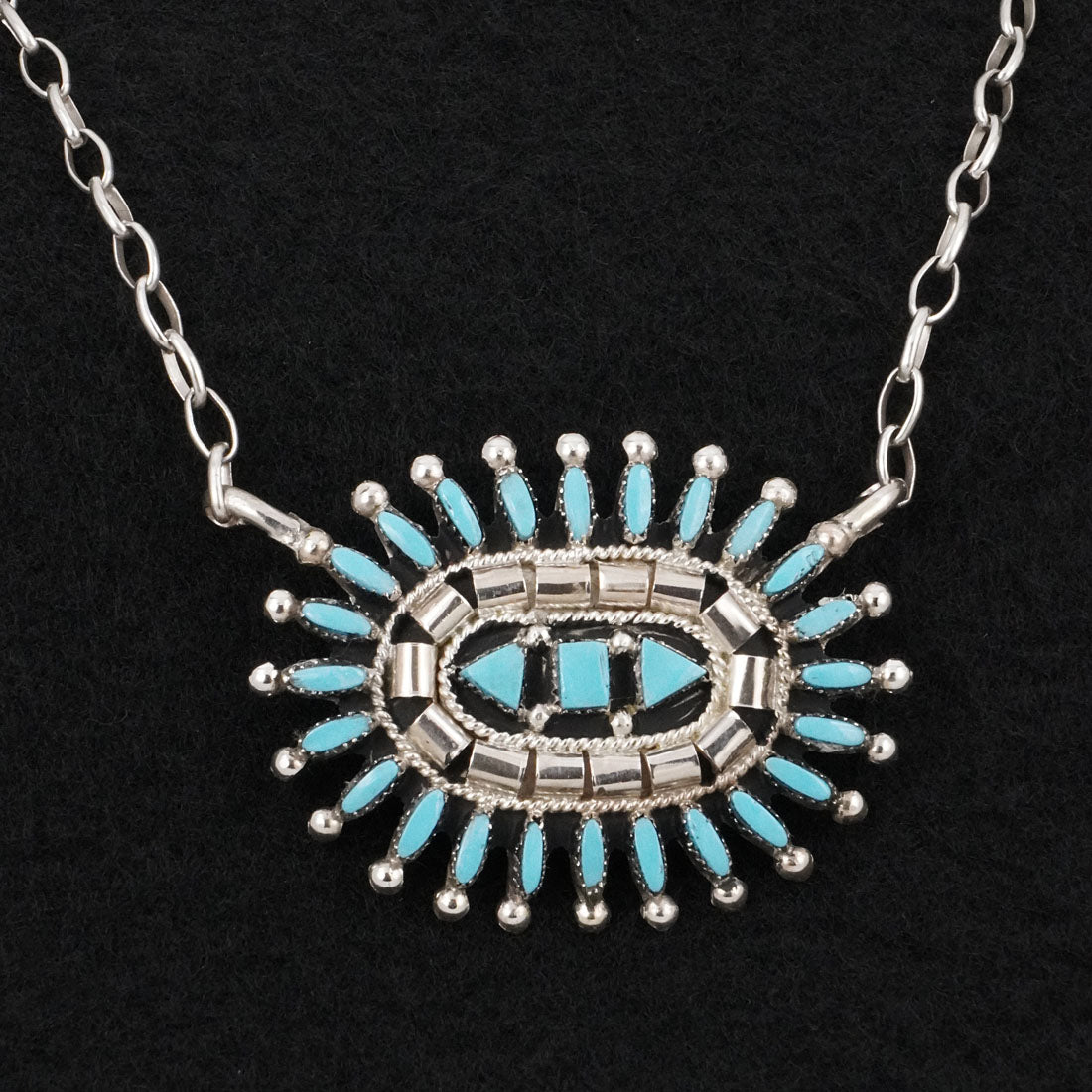 Evonne Hustito Turquoise & Sterling Silver Necklace