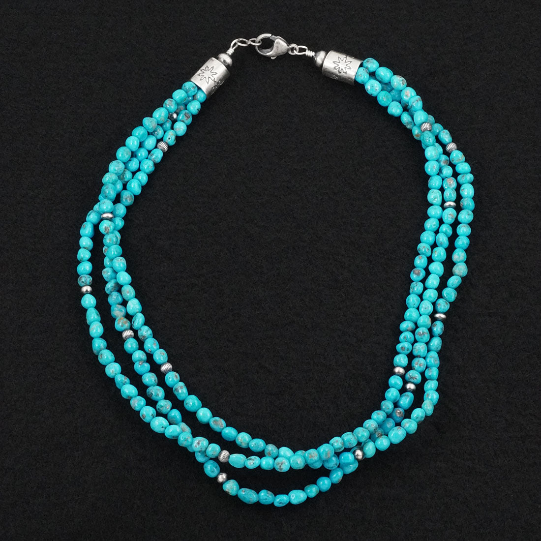 Theresa Skeets Turquoise & Sterling Silver Necklace
