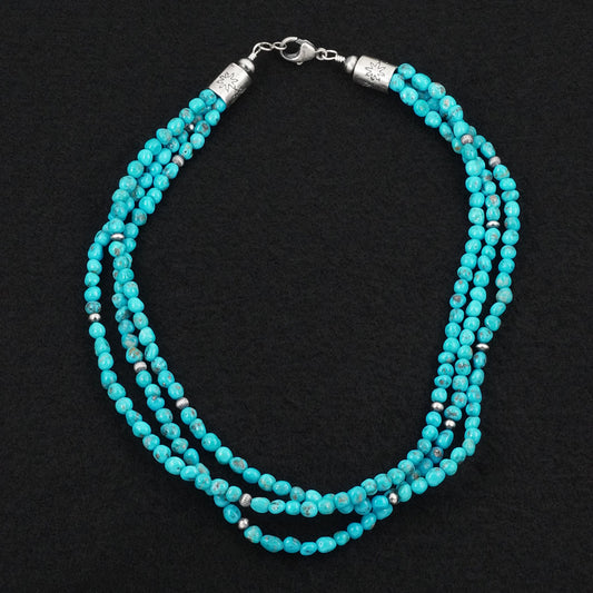 Theresa Skeets Turquoise & Sterling Silver Necklace