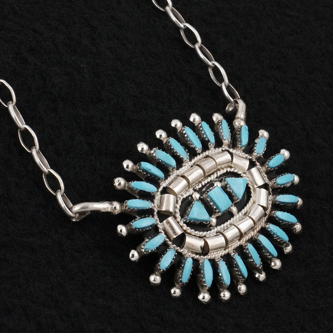 Evonne Hustito Turquoise & Sterling Silver Necklace