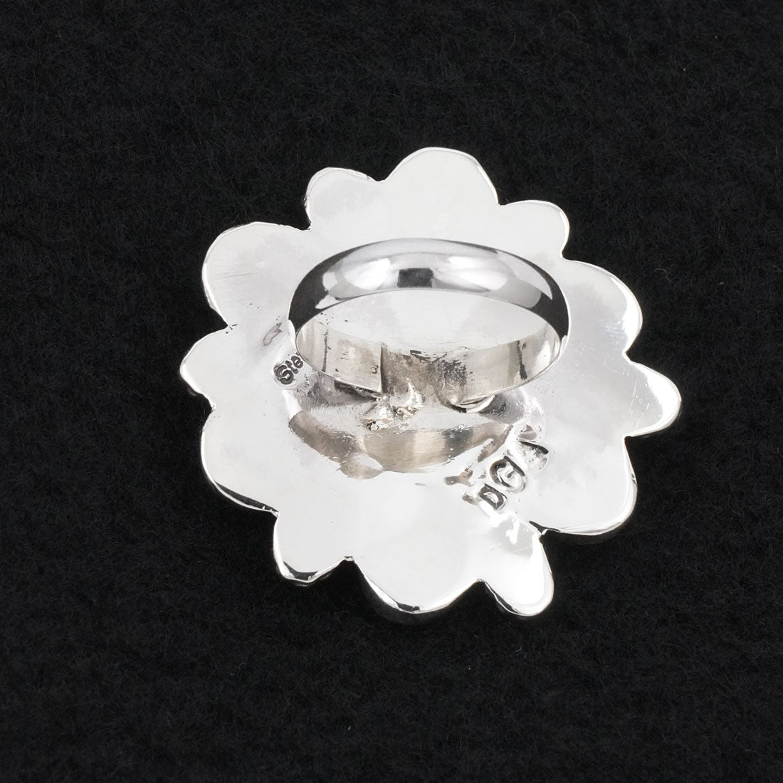 Darius Arviso Turquoise & Sterling Silver Ring Size 9.5