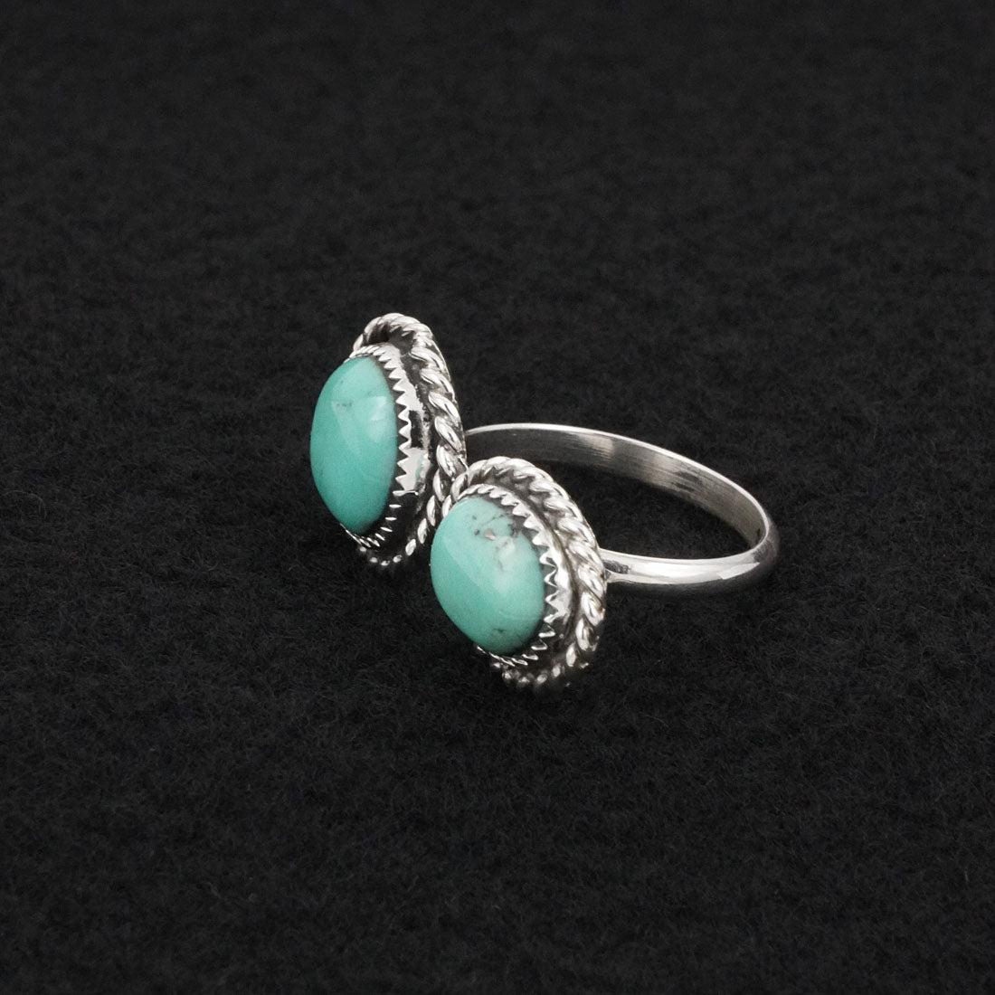 Darius Arviso Turquoise & Sterling Silver Ring Size 8.5