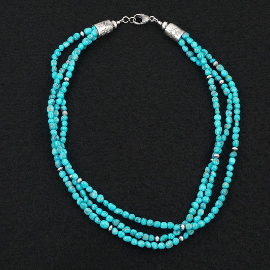 Theresa Skeets Turquoise & Sterling Silver Necklace
