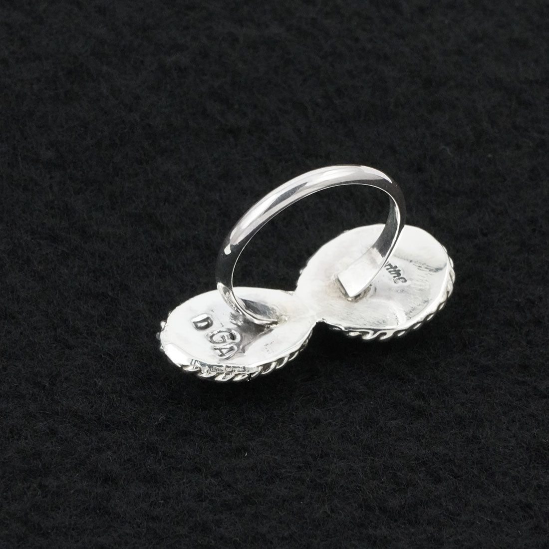 Darius Arviso Turquoise & Sterling Silver Ring Size 8.5