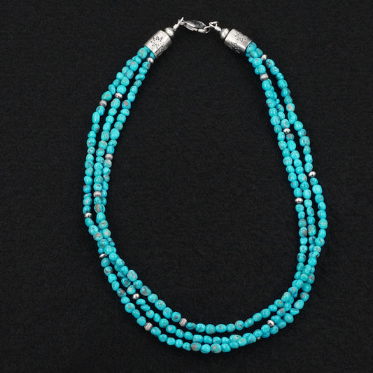 Theresa Skeets Turquoise & Sterling Silver Necklace