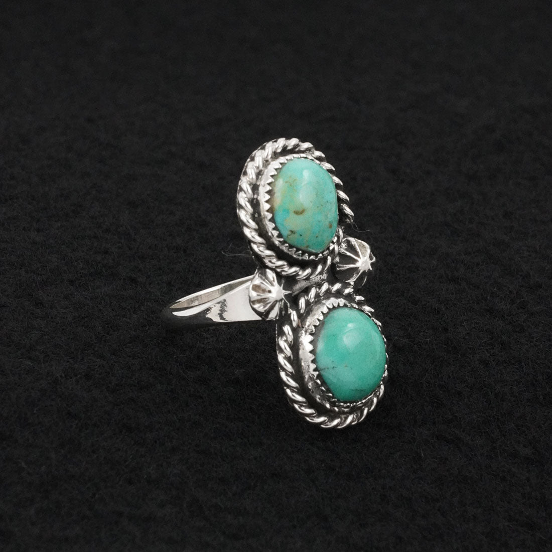 Darius Arviso Turquoise & Sterling Silver Ring Size 8.5