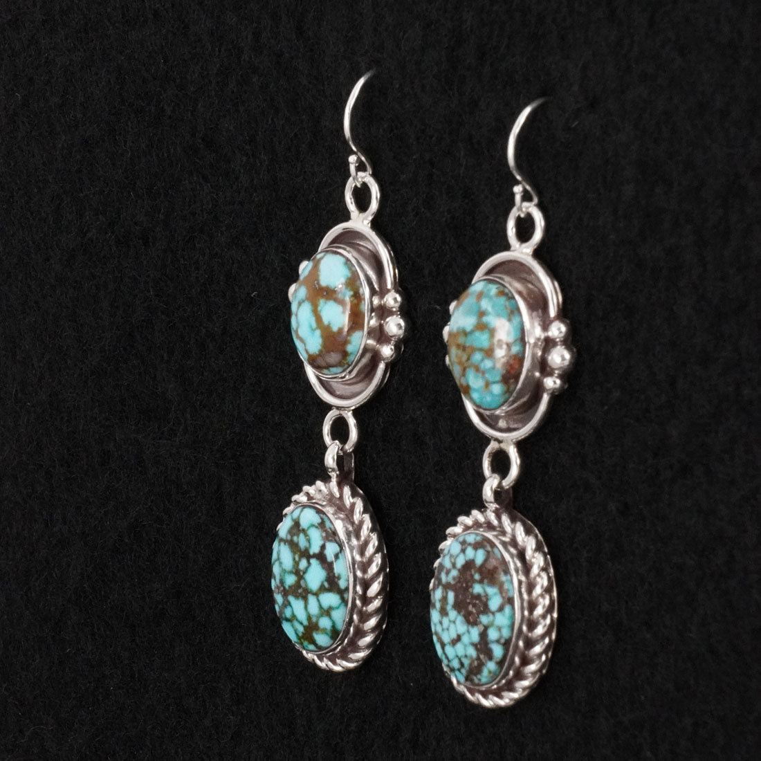 Anthony Brown Turquoise & Sterling Silver Necklace Set