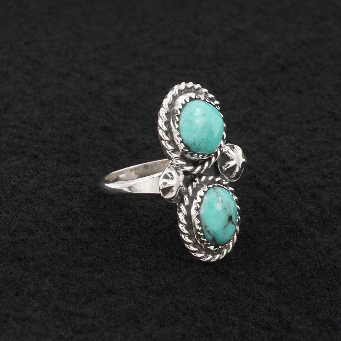 Darius Arviso Turquoise & Sterling Silver Ring Size 8.5