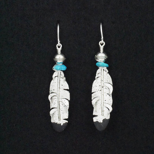 Ernest Rangel Turquoise & Sterling Silver Earrings