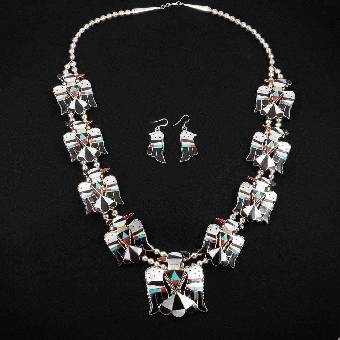 Corraine Shack Multi-Stone & Sterling Silver Necklace Set