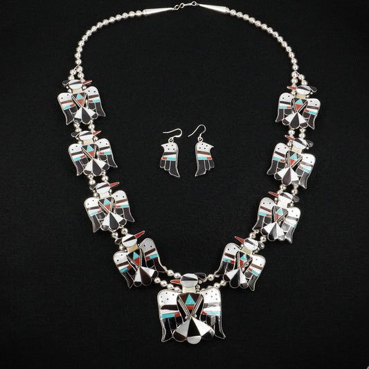 Corraine Shack Multi-Stone & Sterling Silver Necklace Set