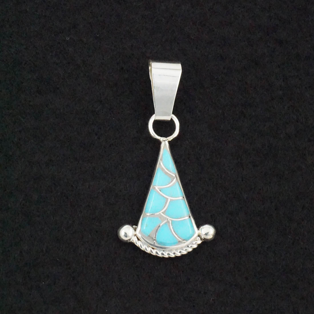 Carlen Seoutewa Turquoise & Sterling Silver Pendant