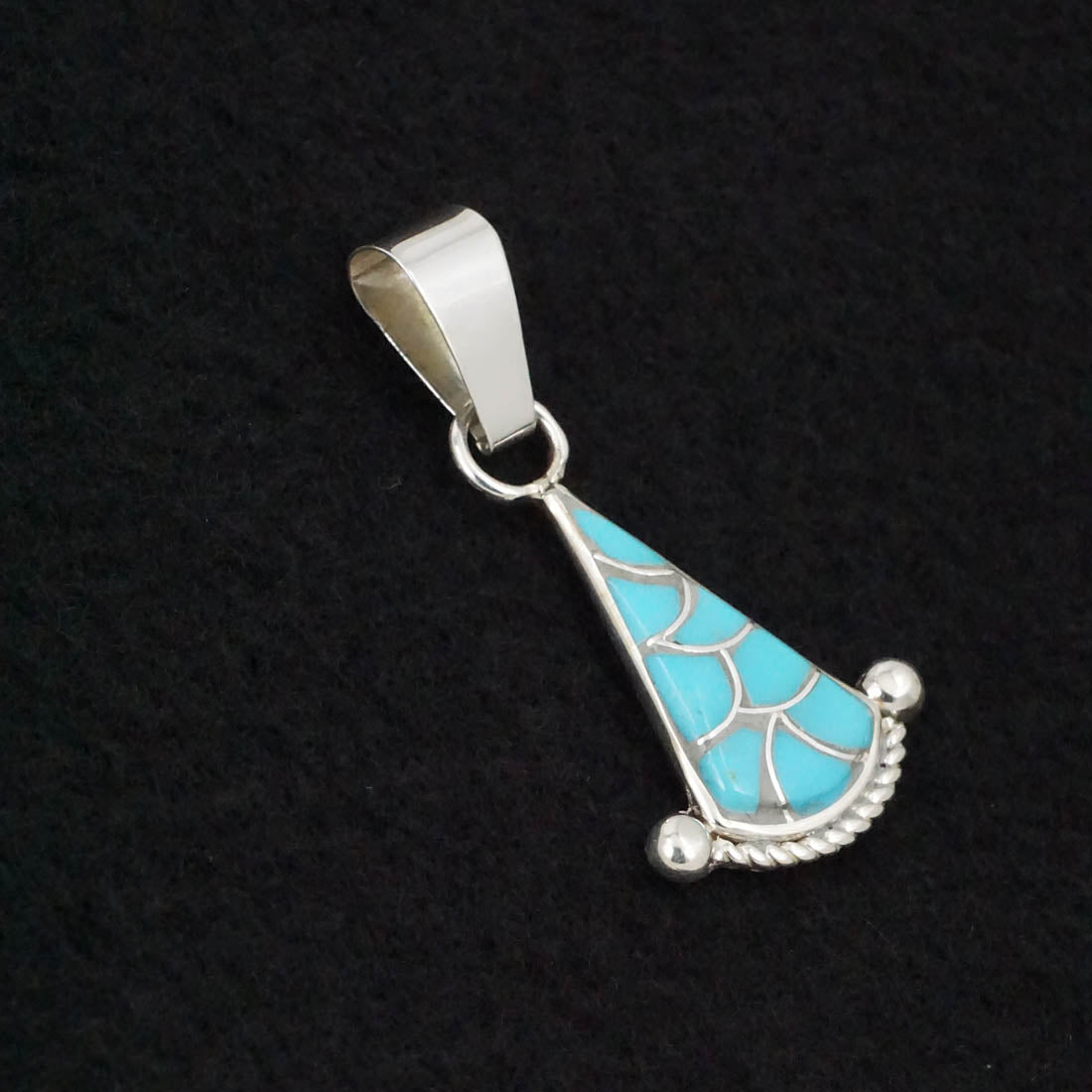 Carlen Seoutewa Turquoise & Sterling Silver Pendant