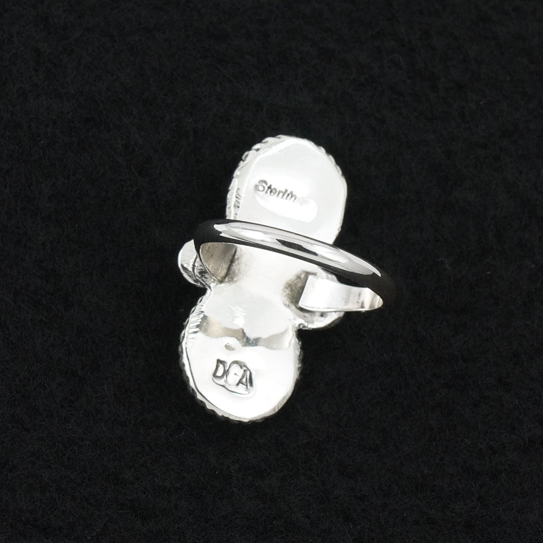 Darius Arviso Turquoise & Sterling Silver Ring Size 8.5