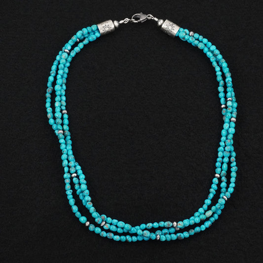 Theresa Skeets Turquoise & Sterling Silver Necklace