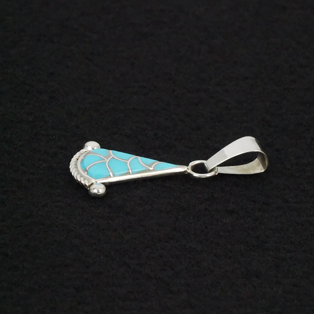 Carlen Seoutewa Turquoise & Sterling Silver Pendant