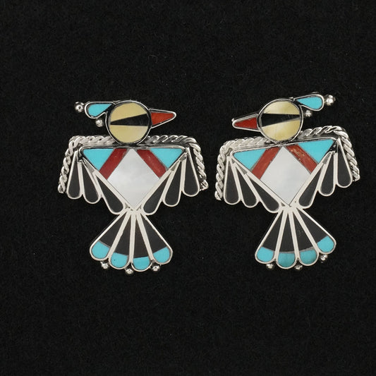 Adrian Wallace Multi-Stone & Sterling Silver Earrings