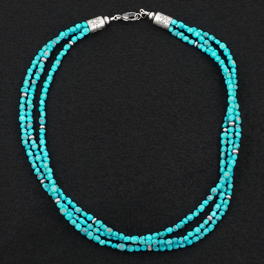 Theresa Skeets Turquoise & Sterling Silver Necklace