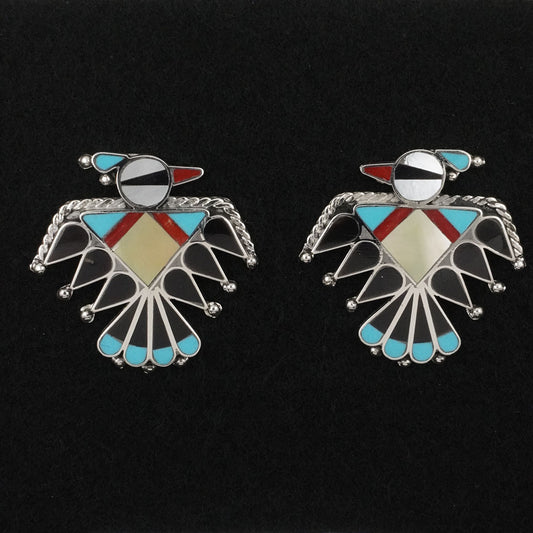 Adrian Wallace Multi-Stone & Sterling Silver Earrings