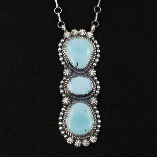 Jeff James Turquoise & Sterling Silver Necklace