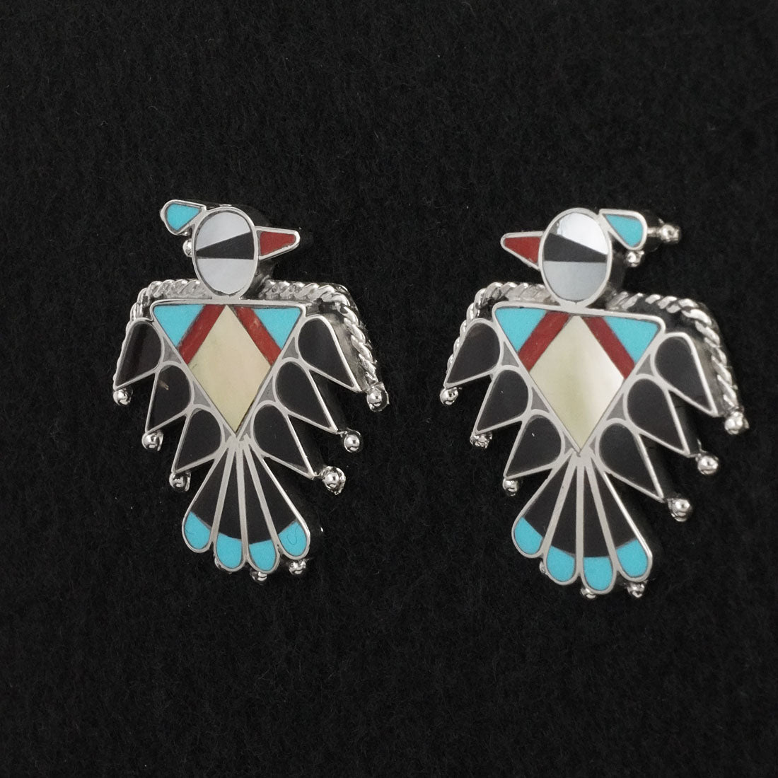 Adrian Wallace Multi-Stone & Sterling Silver Earrings