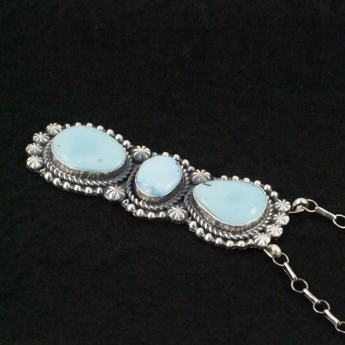 Jeff James Turquoise & Sterling Silver Necklace