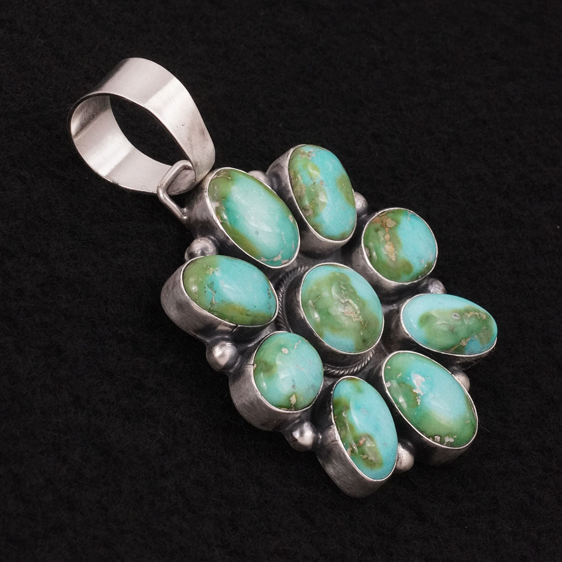 Bobby Johnson Turquoise & Sterling Silver Pendant