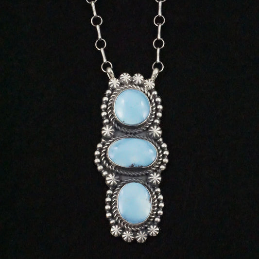 Jeff James Turquoise & Sterling Silver Necklace