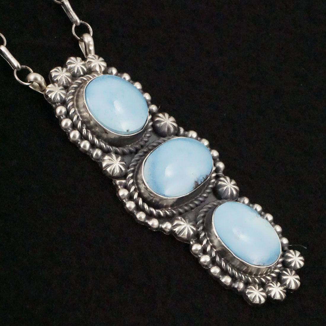 Jeff James Turquoise & Sterling Silver Necklace