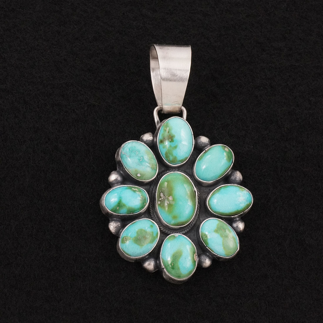 Bobby Johnson Turquoise & Sterling Silver Pendant